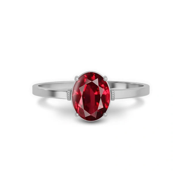 Ruby Sterling Silver Ring R41