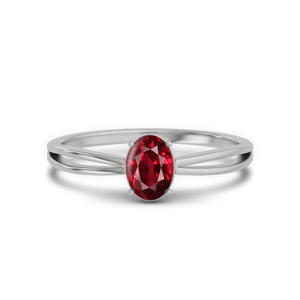 Ruby Sterling Silver Ring R43