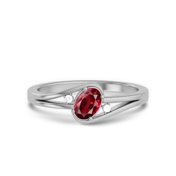 Ruby Sterling Silver Ring R44