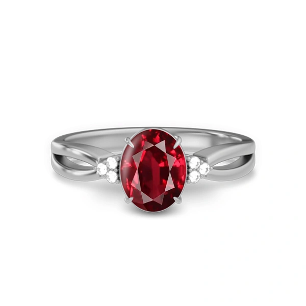 Ruby Sterling Silver Ring R46