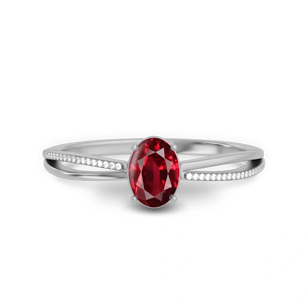 Ruby Sterling Silver Ring R47