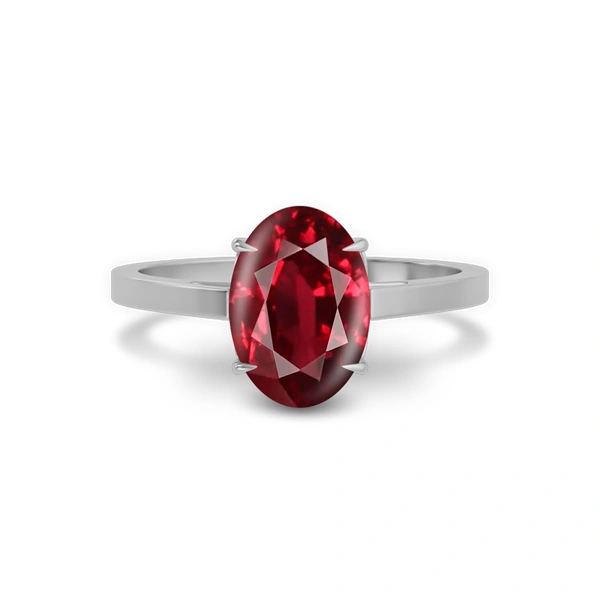 Ruby Sterling Silver Ring R49