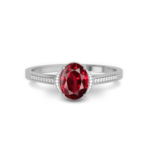 Ruby Sterling Silver Ring R53