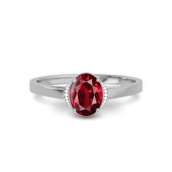 Ruby Sterling Silver Ring R54