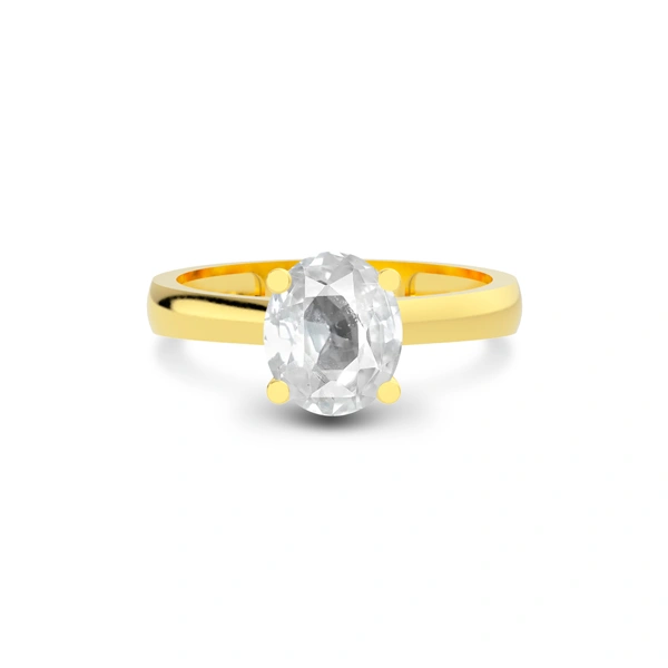 White Sapphire Gold Ring