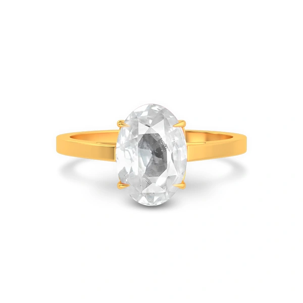 White Sapphire Gold Ring
