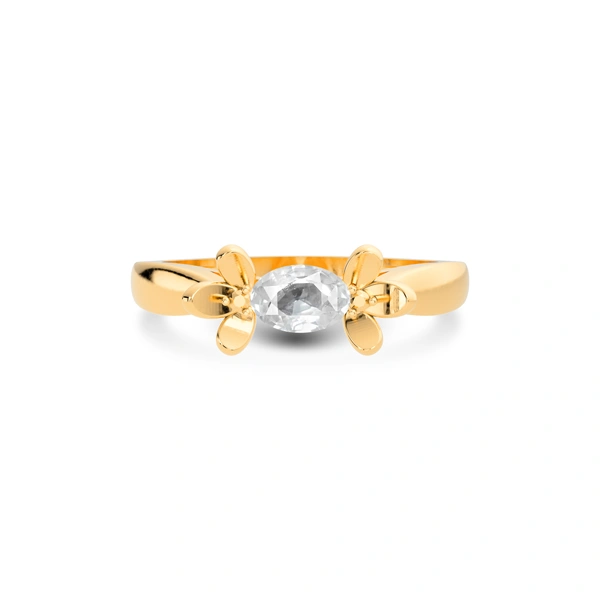 White Sapphire Panchdhatu Ring