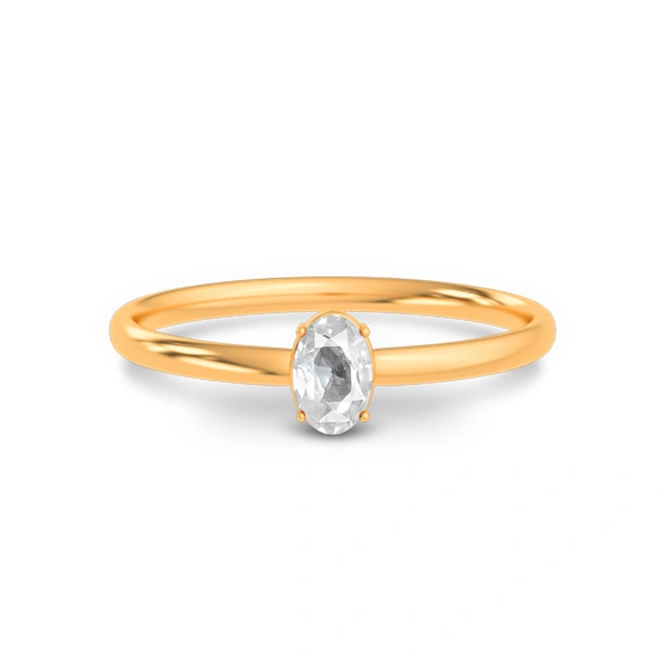 White Sapphire Panchdhatu Ring