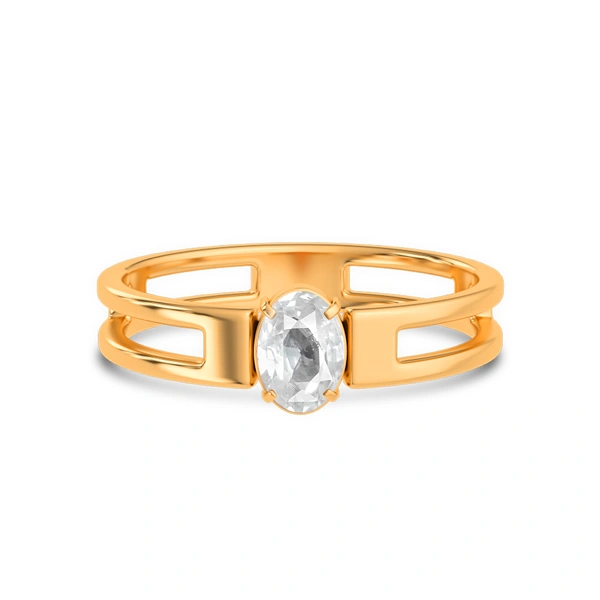 White Sapphire Panchdhatu Ring