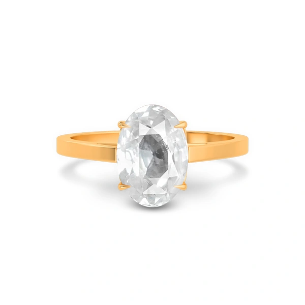 White Sapphire Panchdhatu Ring