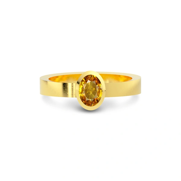 Yellow Sapphire Gold Ring R23
