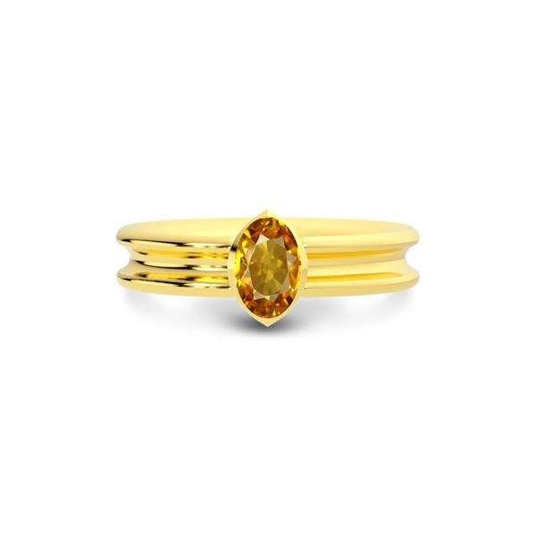 Yellow Sapphire Gold Ring R24
