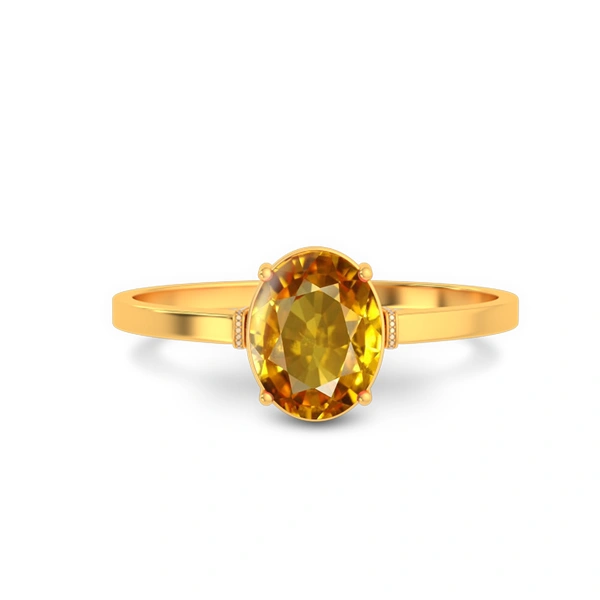 Yellow Sapphire Gold Ring R41