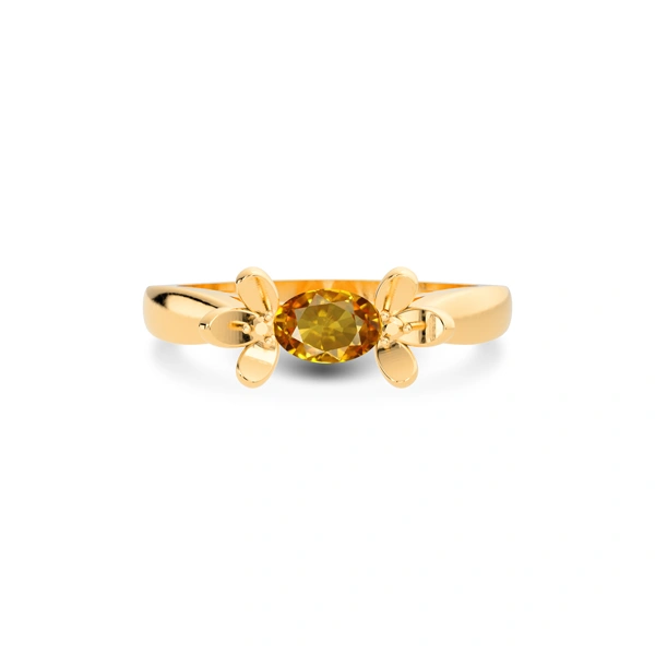 Yellow Sapphire Panchdhatu Ring R12