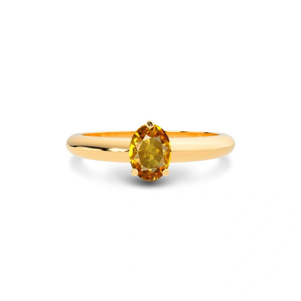 Yellow Sapphire Panchdhatu Ring R13