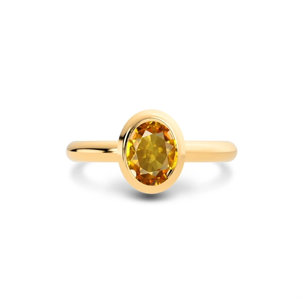Yellow Sapphire Panchdhatu Ring R14