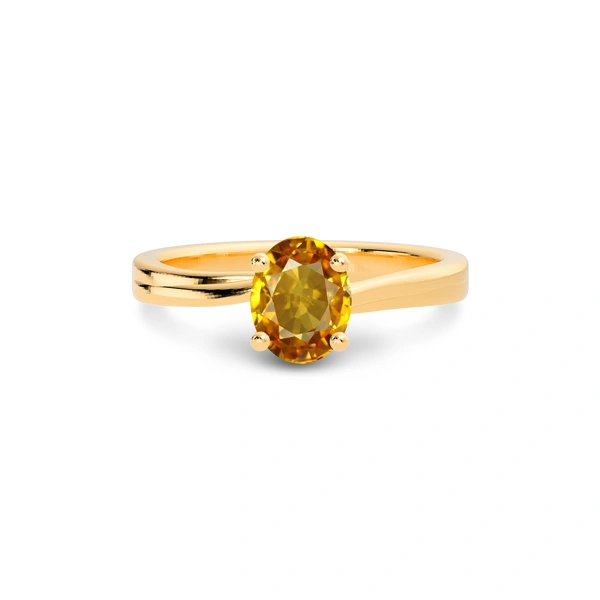 Yellow Sapphire Panchdhatu Ring R16