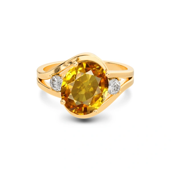 Yellow Sapphire Panchdhatu Ring R26