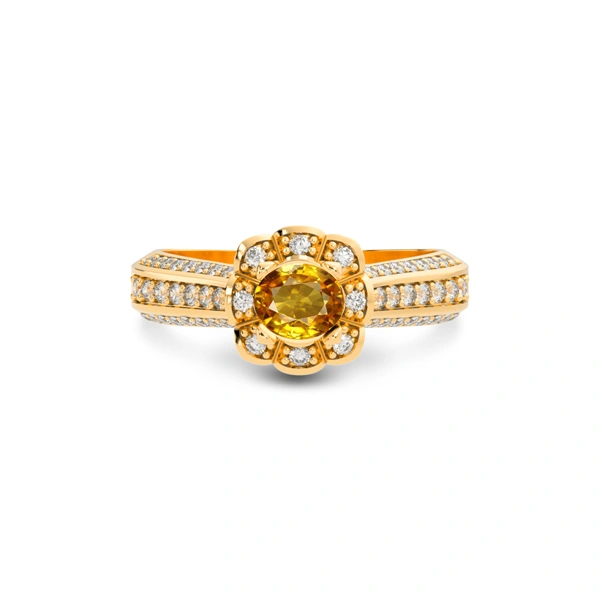 Yellow Sapphire Panchdhatu Ring R30