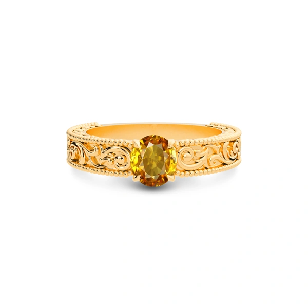 Yellow Sapphire Panchdhatu Ring R33