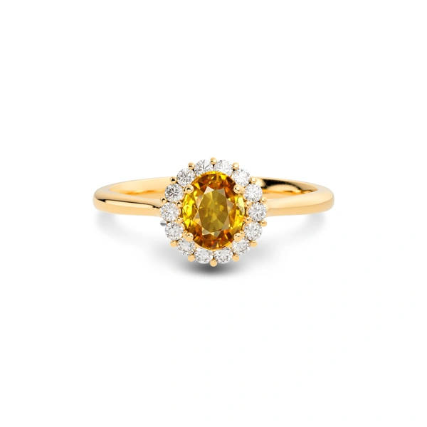 Yellow Sapphire Panchdhatu Ring R35
