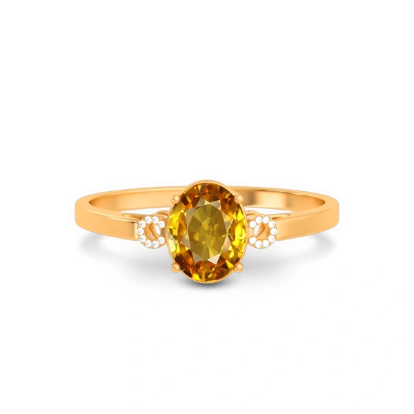 Yellow Sapphire Panchdhatu Ring R38