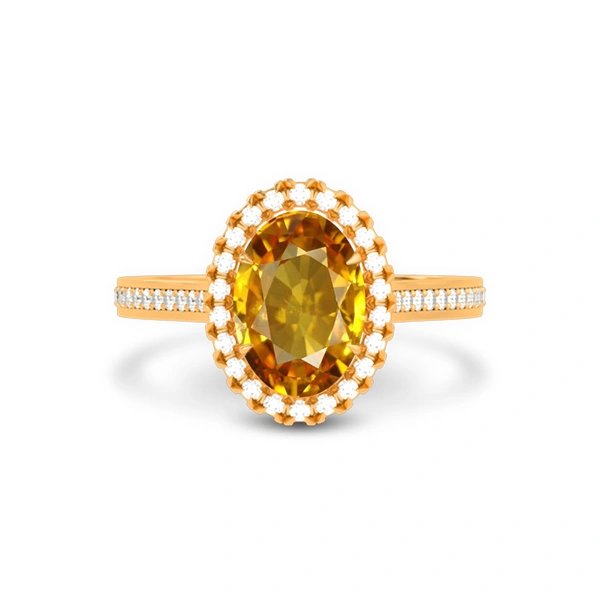 Yellow Sapphire Panchdhatu Ring R40