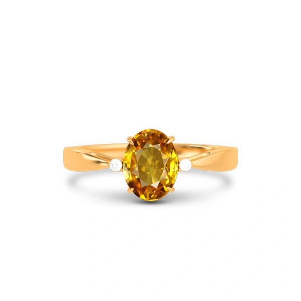 Yellow Sapphire Panchdhatu Ring R42