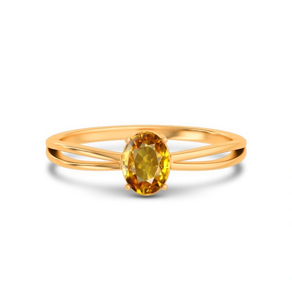 Yellow Sapphire Panchdhatu Ring R43