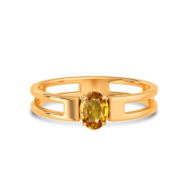 Yellow Sapphire Panchdhatu Ring R45