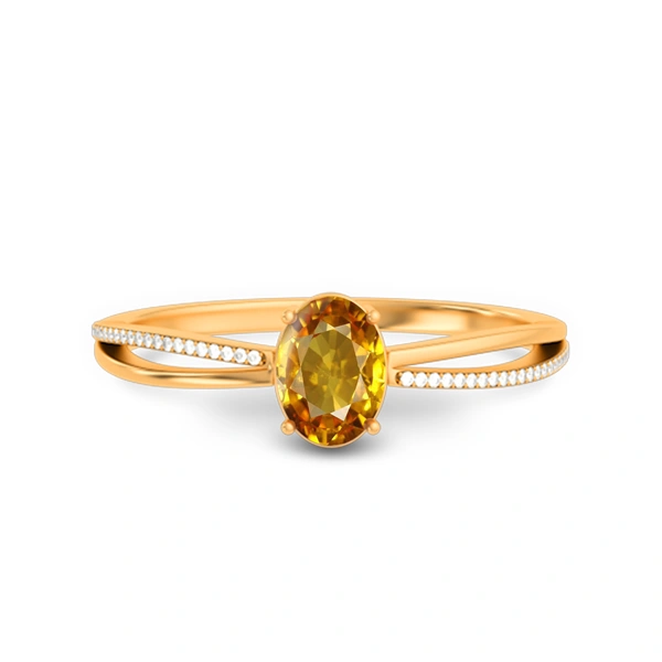 Yellow Sapphire Panchdhatu Ring R47