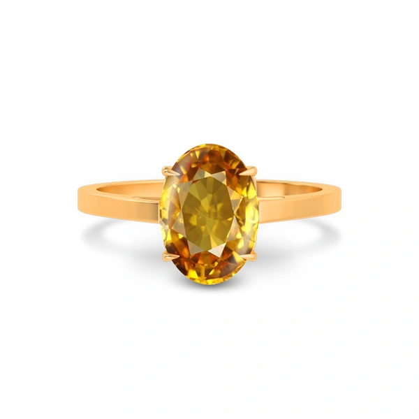 Yellow Sapphire Panchdhatu Ring R49