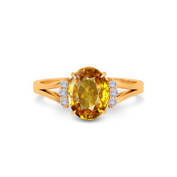 Yellow Sapphire Panchdhatu Ring R52