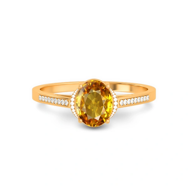 Yellow Sapphire Panchdhatu Ring R53