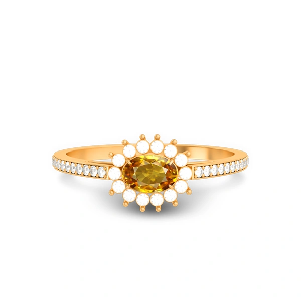 Yellow Sapphire Panchdhatu Ring R55